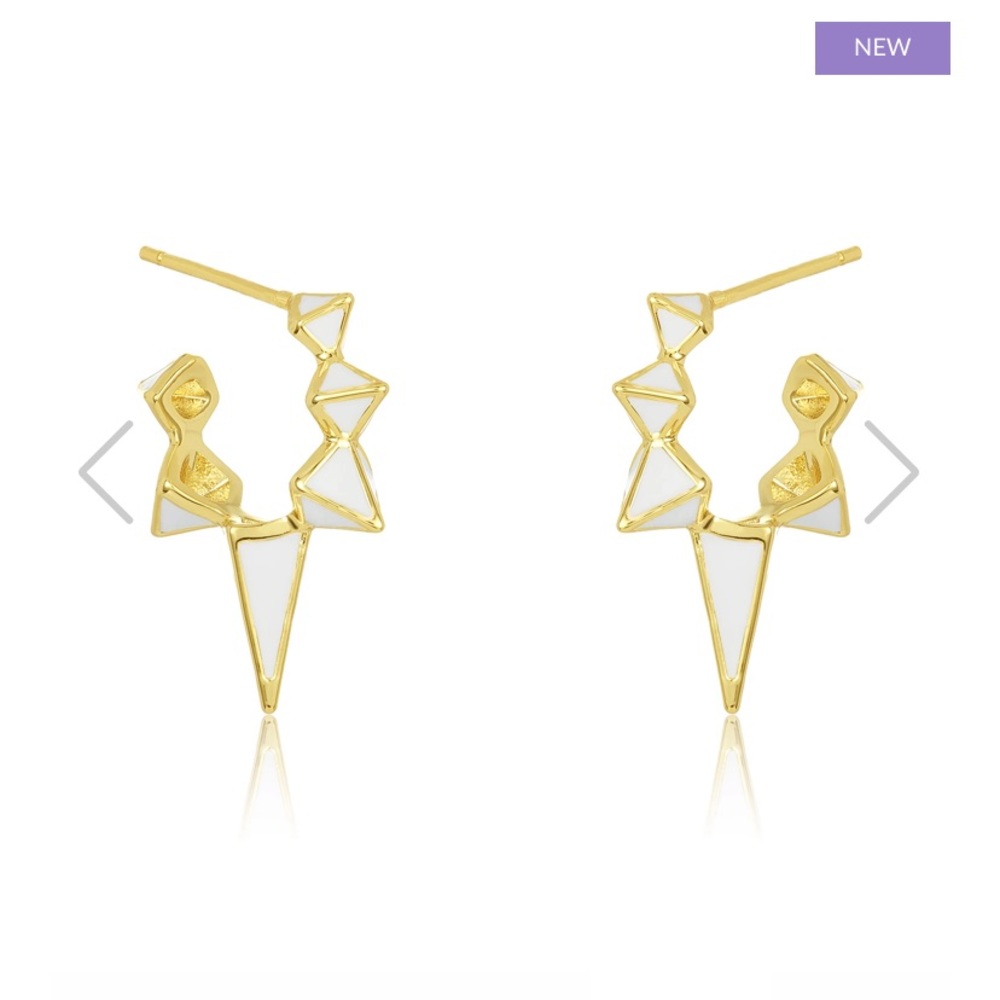 NEW | Melinda Maria Gabriella white spiked earring